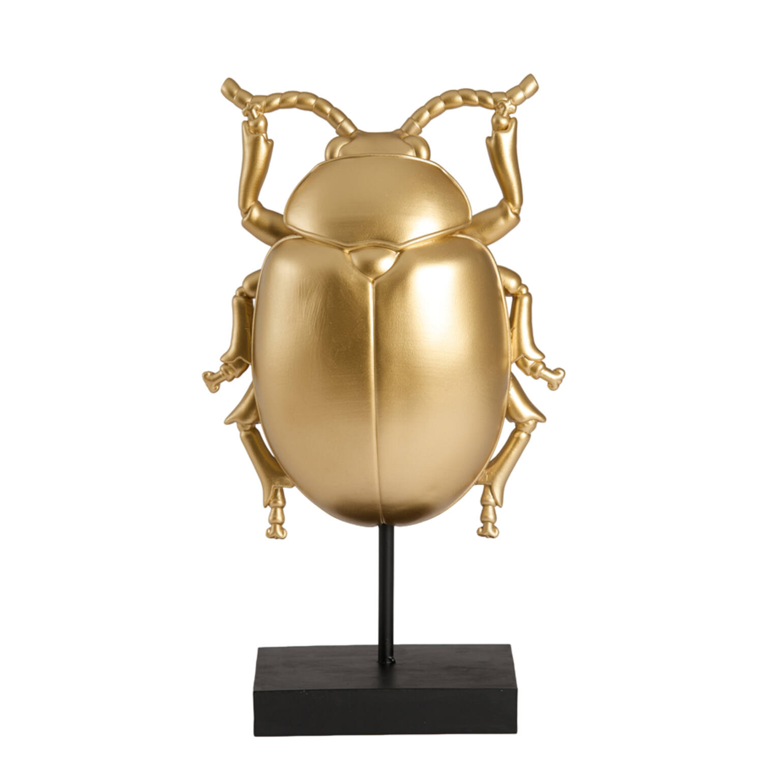 Light & Living Ornament op voet 22x12x42 cm BEETLE goud+zwart