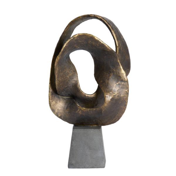 Light & Living Ornament 25x16x47 cm ISOLDE antiek brons+zwart