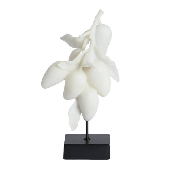 Light & Living Ornament op voet 23,5x15x43,5 cm MANGO crème+zwart