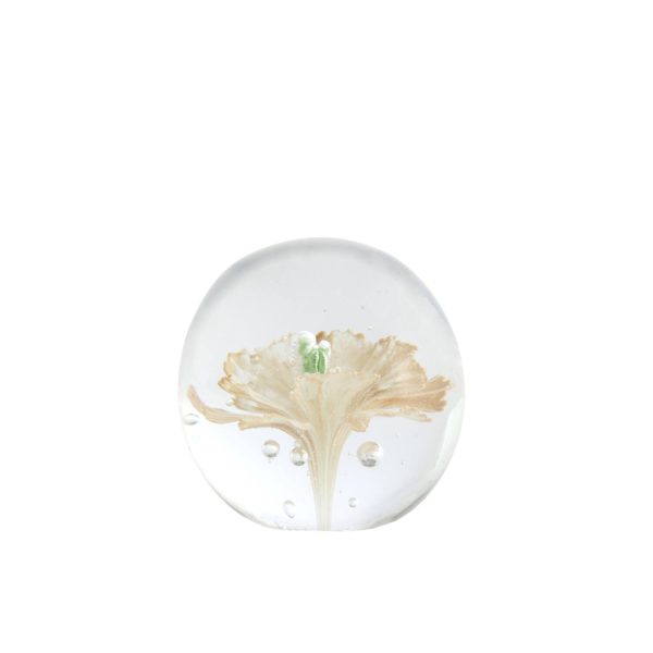 Light & Living Ornament Ø8x8 cm FLOWER glas licht roze+groen
