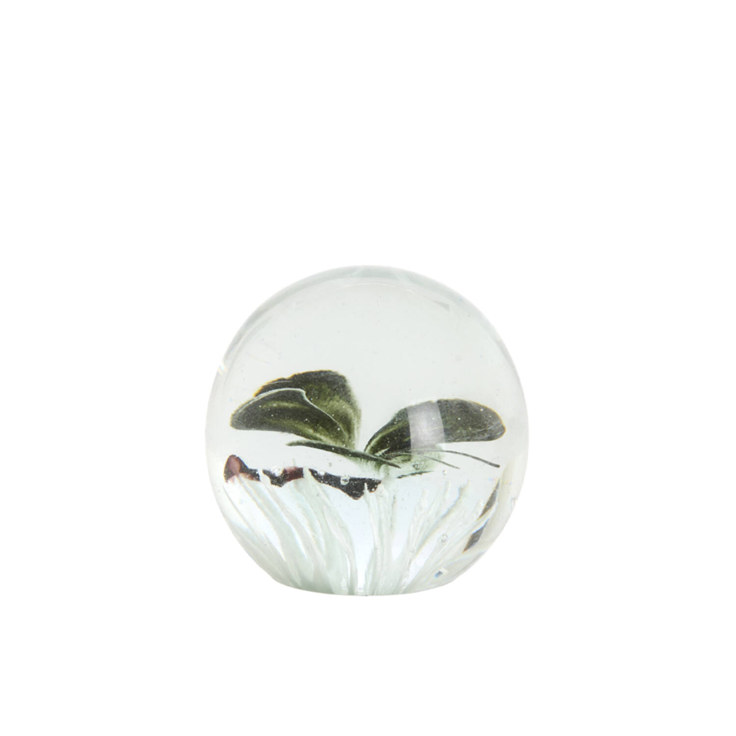 Light & Living Ornament Ø8x8 cm BUTTERFLY glas zwart