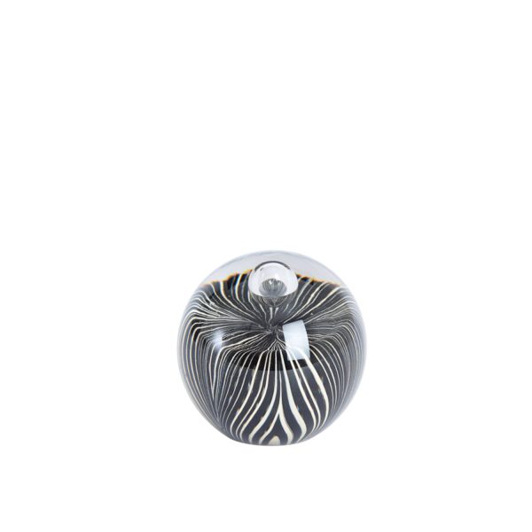 Light & Living Ornament Ø8x8 cm MATHYAS glas zwart+wit