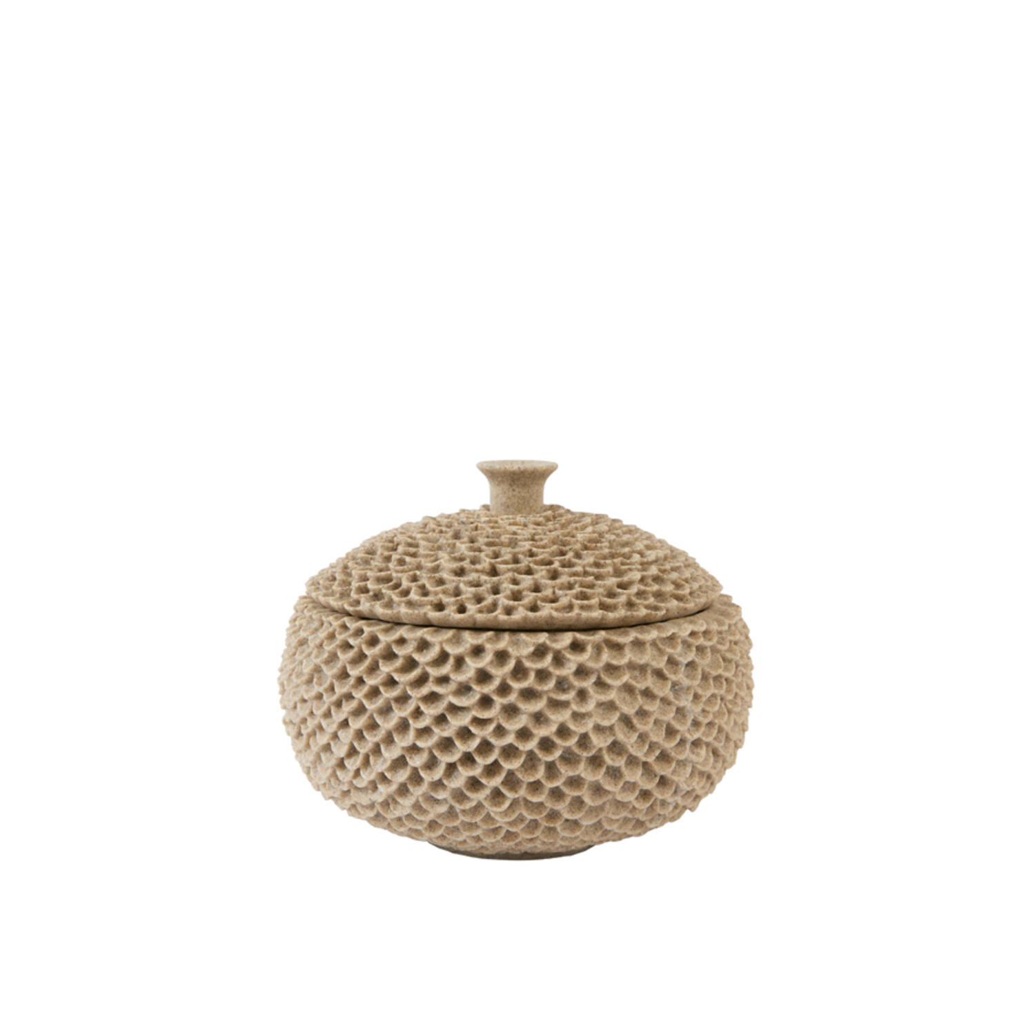 Light & Living Deco box Ø19,5x16,5 cm COLDROS zand