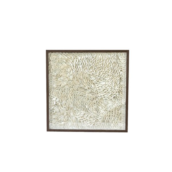 Light & Living Wandornament 80x4x80 cm XELHU crème+donker bruin