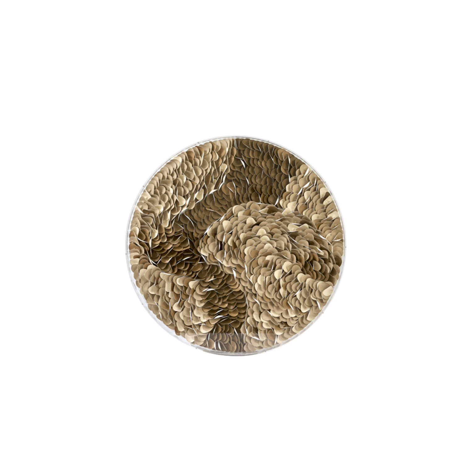 Light & Living Wandornament Ø80x6 cm YAXUNA crème-bruin+helder