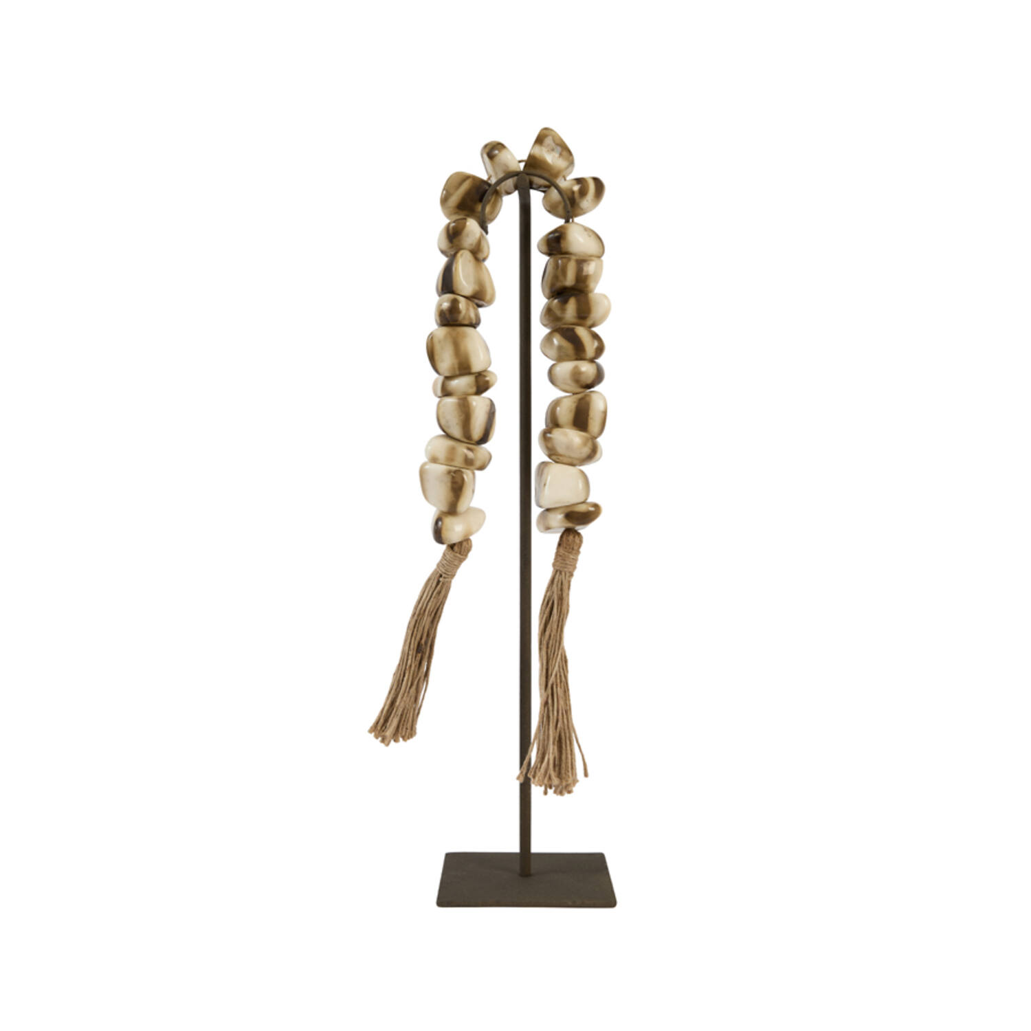 Light & Living Ornament op voet 12,5x12,5x50 cm CURTANI crème-bruin+bruin