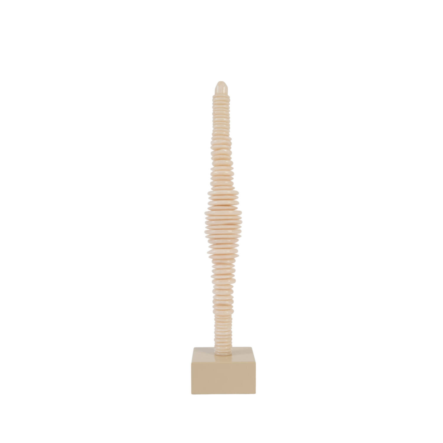 Light & Living Ornament op voet 10x10x52 cm TOWER zand