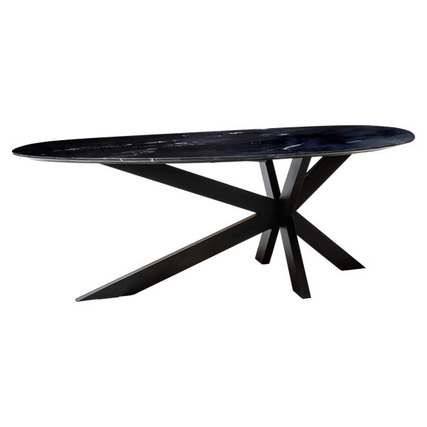 Richmond Interiors Eettafel Trocadero black