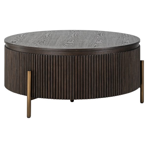 Richmond Interiors Salontafel Luxor brown 95Ø