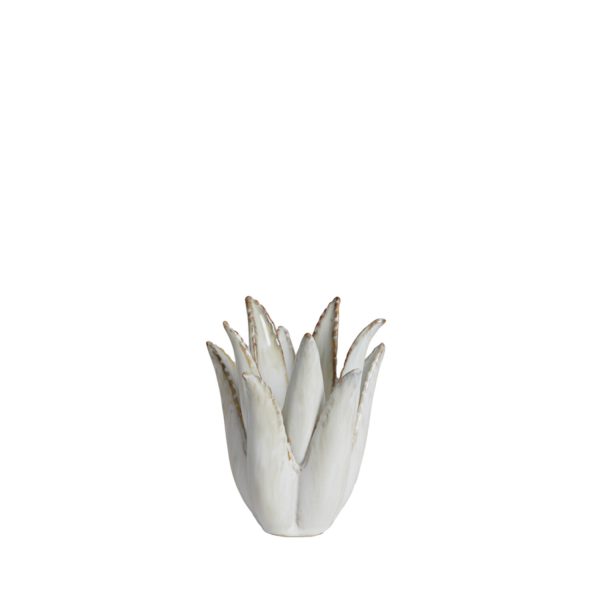 Light & Living Theelicht Ø13x15 cm CACTUS keramiek crème