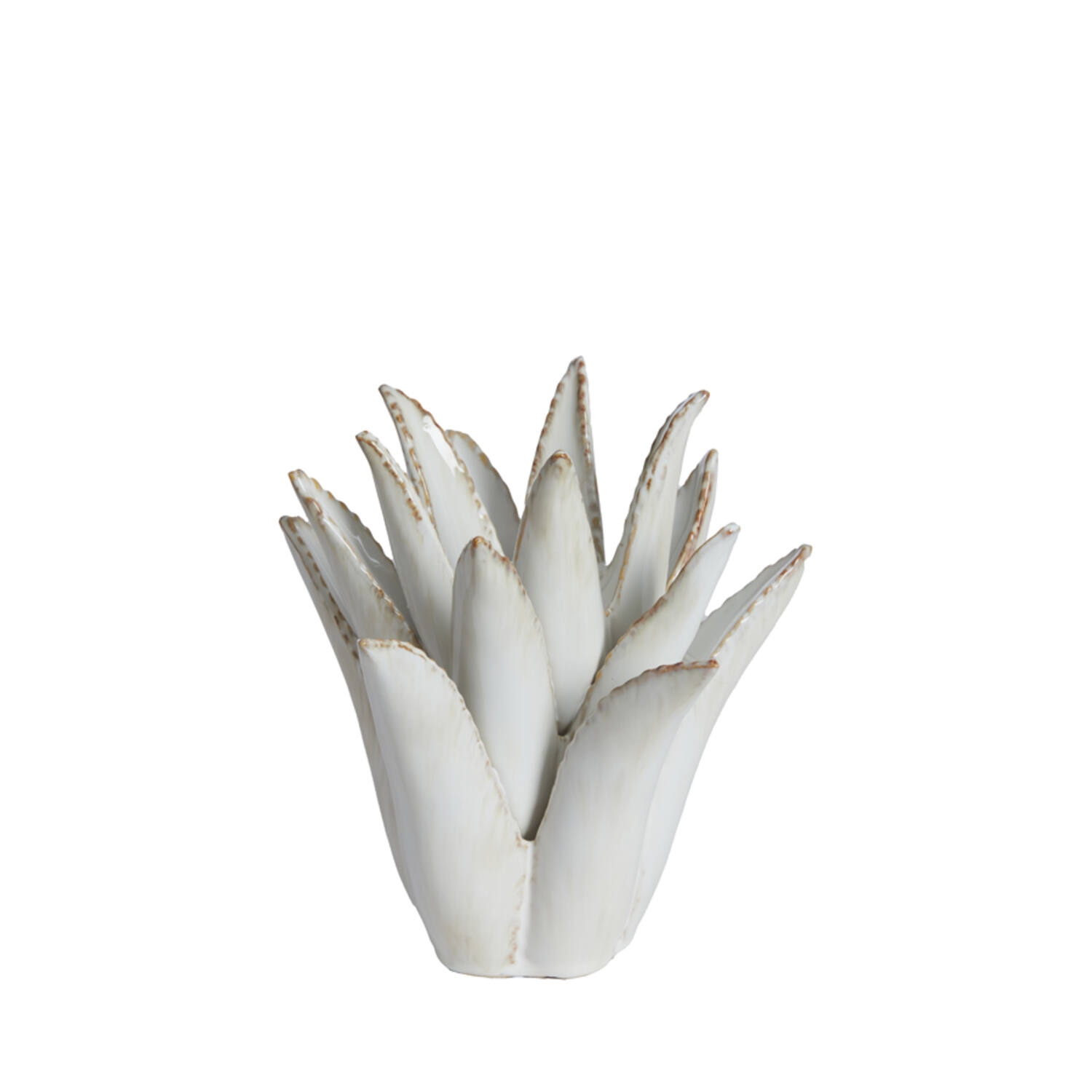 Light & Living Theelicht Ø21x21 cm CACTUS keramiek crème