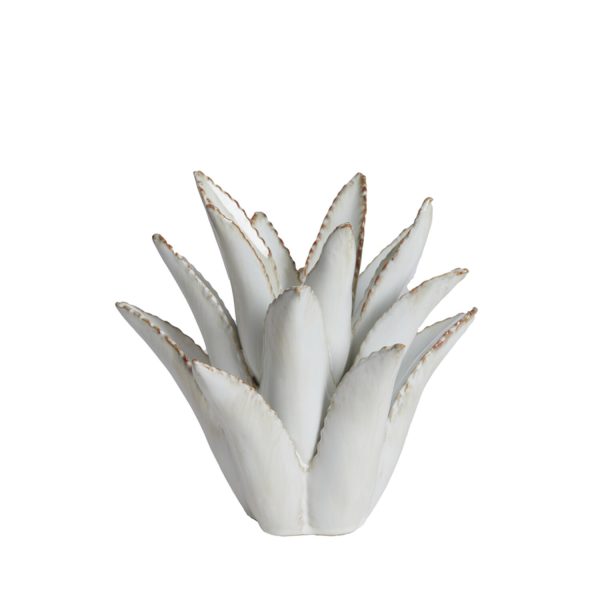 Light & Living Theelicht Ø24,5x23 cm CACTUS keramiek crème