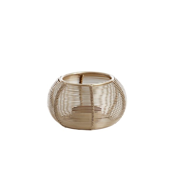 Light & Living Theelicht Ø11x7 cm BIANO licht goud
