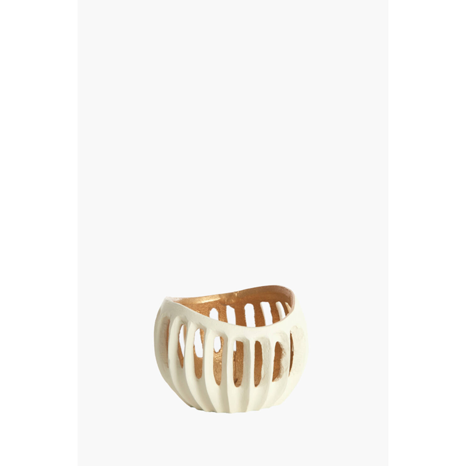 Light & Living Theelicht Ø10x8 cm CHALCO crème+goud