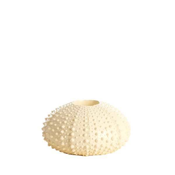 Light & Living Theelichthouder Ø15x8 cm SEA URCHIN crème