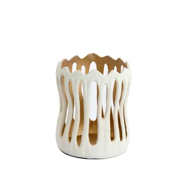 Light & Living Theelicht Ø13x16 cm TIVOLI crème+goud