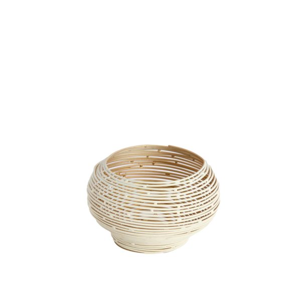 Light & Living Theelicht Ø12x8 cm URBINO mat crème+goud