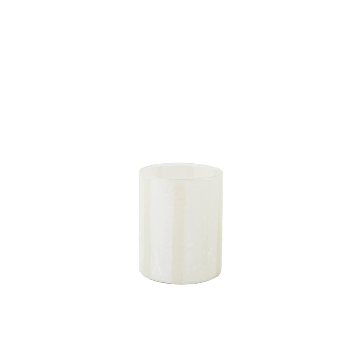 Light & Living Theelicht Ø10x13 cm DRINO glas transparant+crème+beige