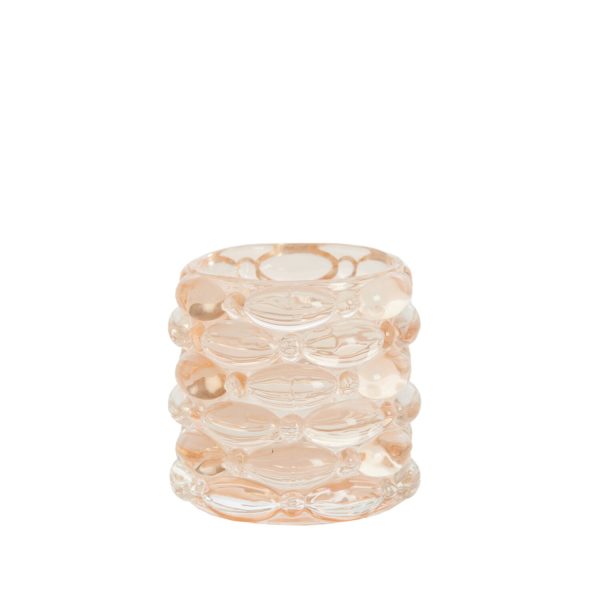 Light & Living Theelicht Ø9,5x9,5 cm WADLEY glas perzik