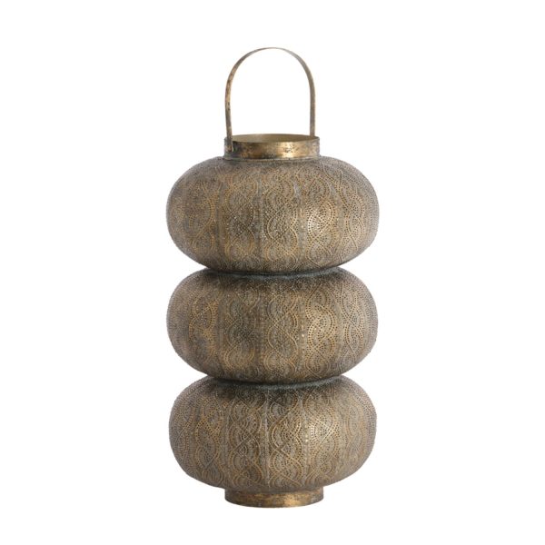 Light & Living Windlicht Ø32x55,5 cm KAITO bruin goud