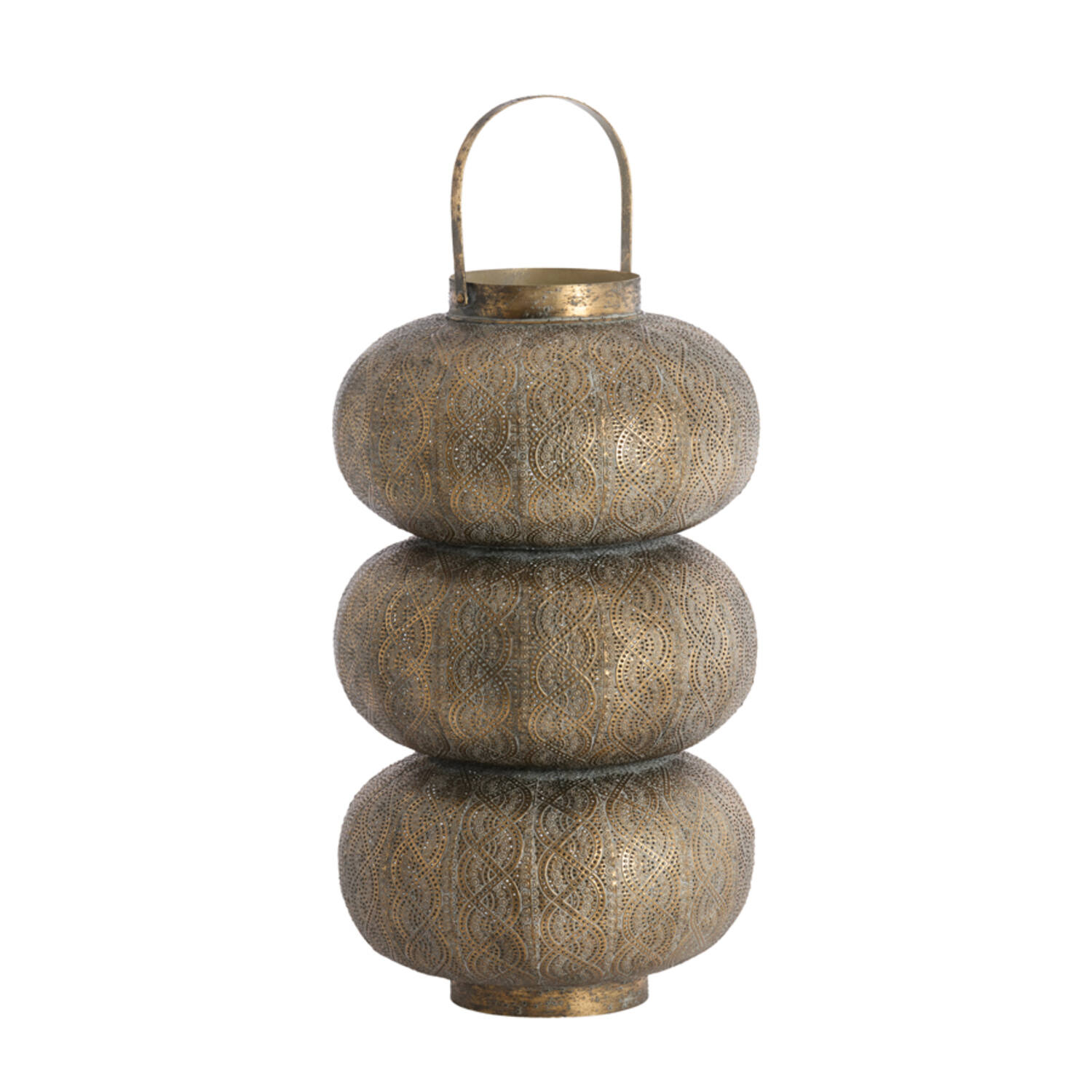 Light & Living Windlicht Ø32x55,5 cm KAITO bruin goud