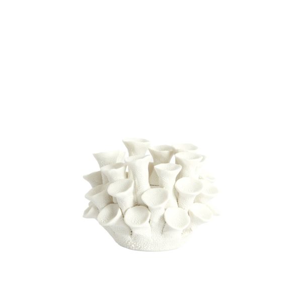 Light & Living Theelichthouder Ø10,5x7,5 cm DELARA porselein crème