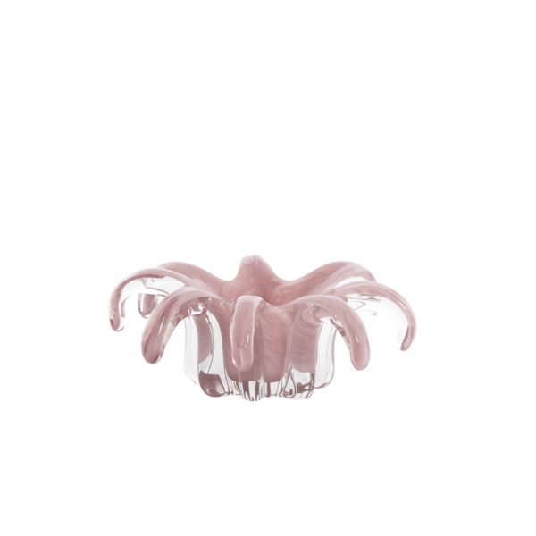 Light & Living Windlicht Ø22x8 cm AVENIA glas oud roze