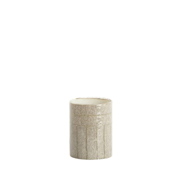 Light & Living Theelicht Ø10x13 cm BOLJUN glas transparant+grijs