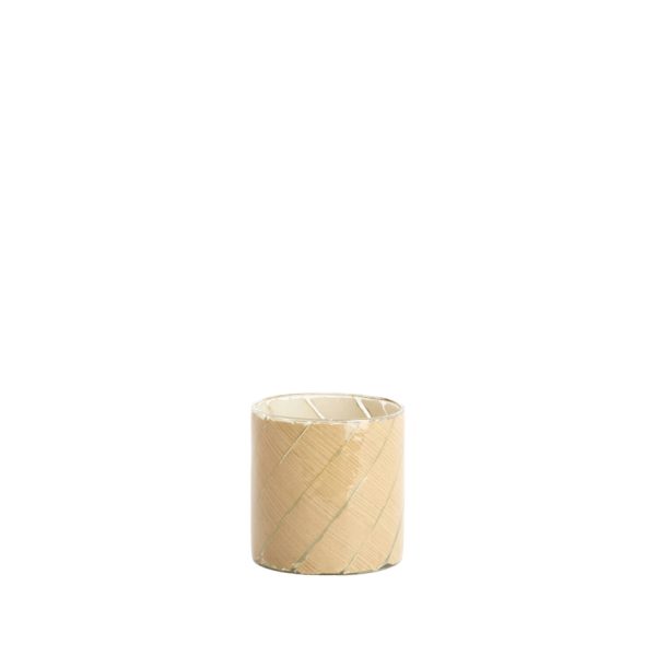 Light & Living Theelicht Ø10x11 cm BADAYA glas transparant+terra