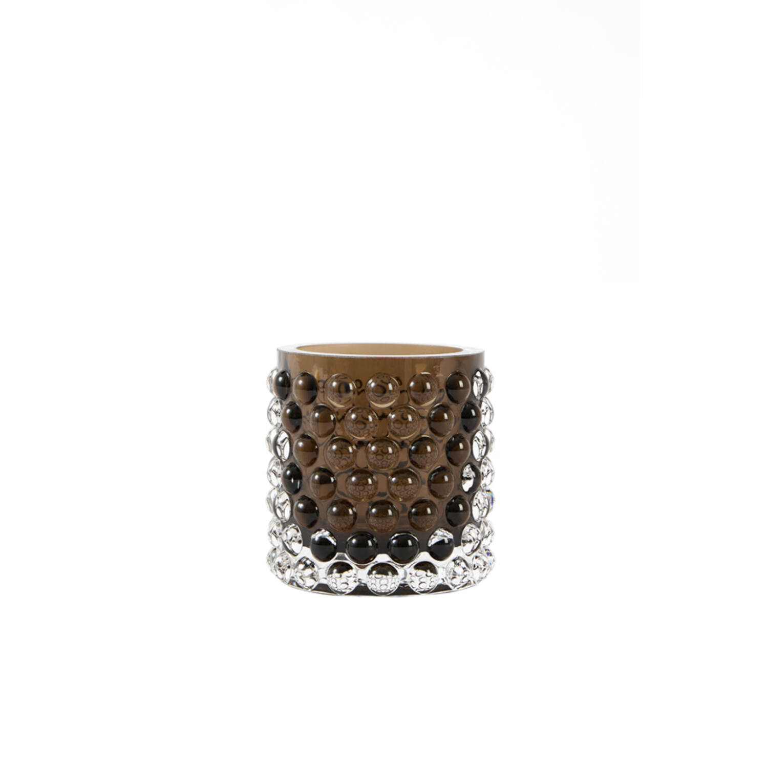 Light & Living Theelicht Ø10x9,5 cm SUSURRO glas donker bruin