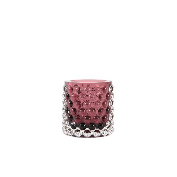 Light & Living Theelicht Ø10x9,5 cm SUSURRO glas aubergine