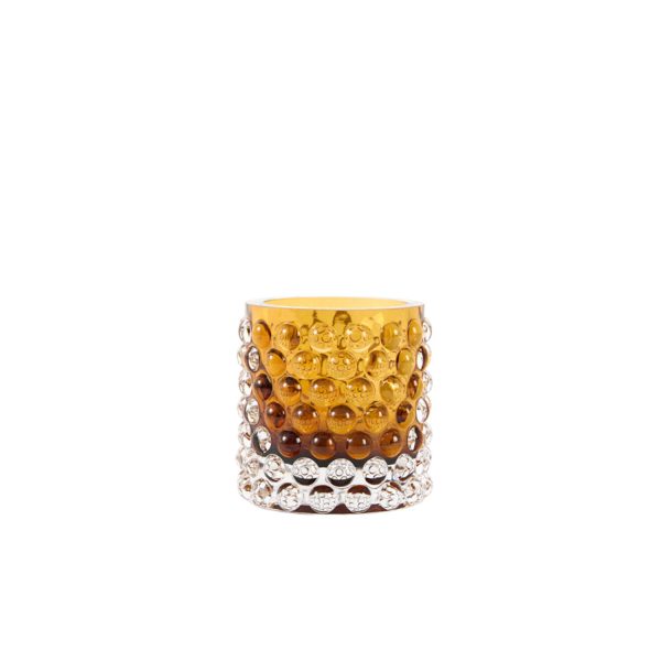 Light & Living Theelicht Ø10x9,5 cm SUSURRO glas amber