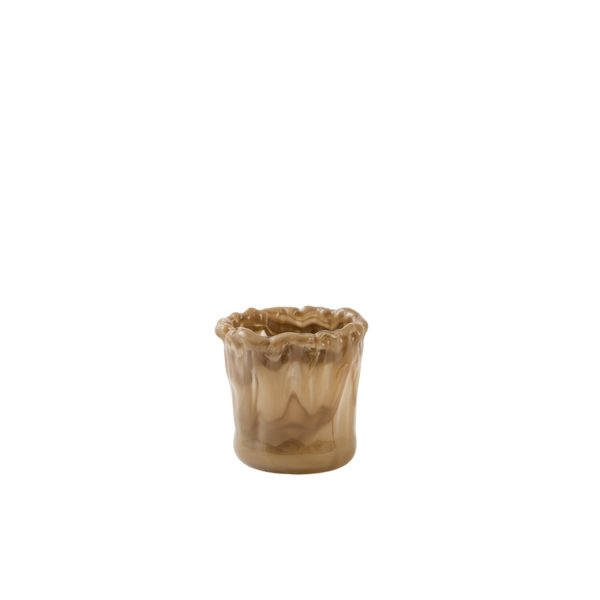 Light & Living Theelicht Ø12x12 cm MYRON glas licht bruin