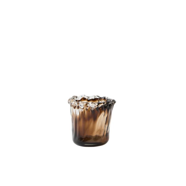 Light & Living Theelicht Ø12x12 cm MYRON glas bruin