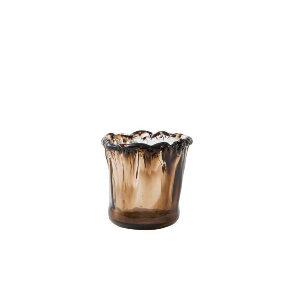 Light & Living Theelicht Ø15x15 cm MYRON glas bruin