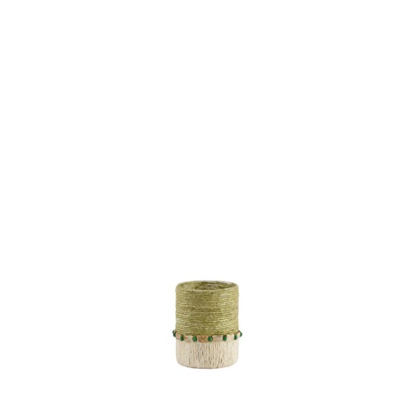 Light & Living Theelichthouder Ø10x13 cm MELORA licht groen+crème