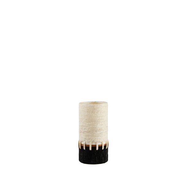 Light & Living Theelichthouder Ø10x23 cm MELORA crème+zwart