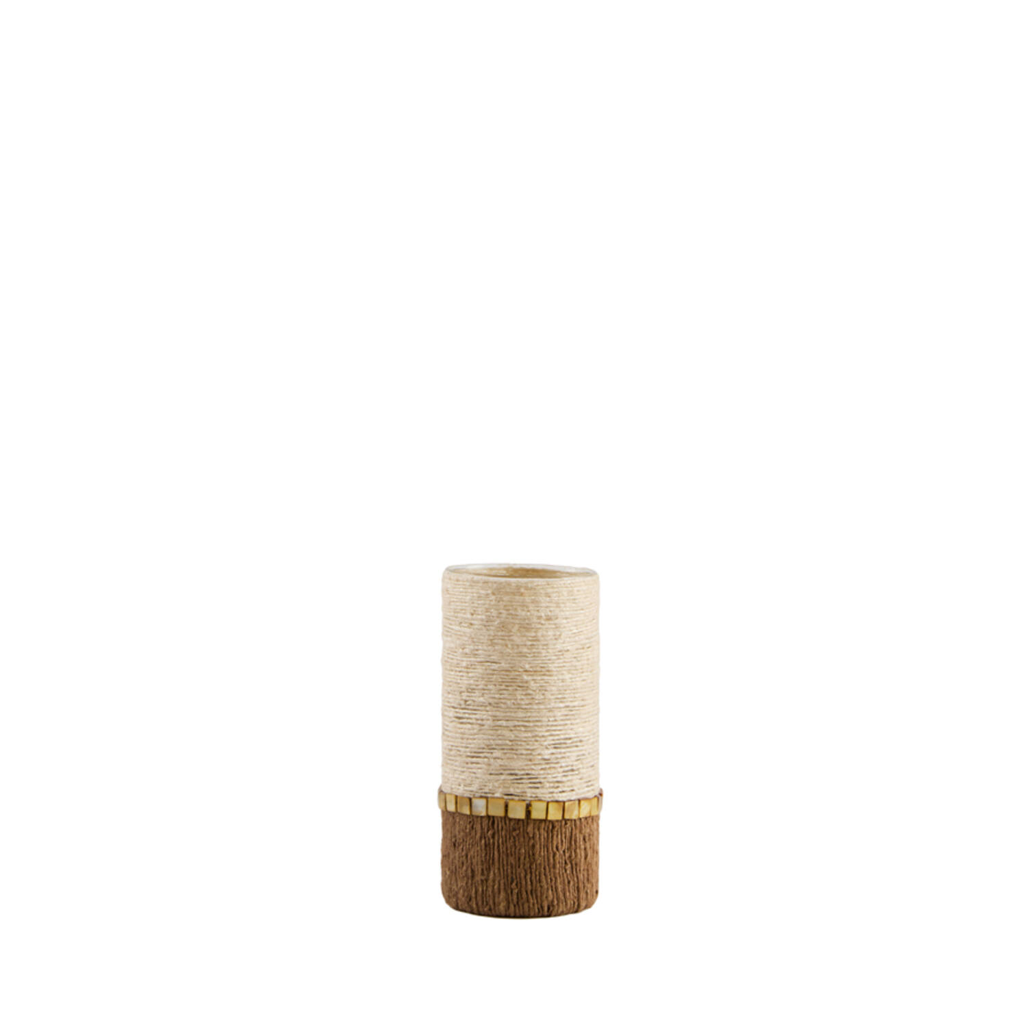 Light & Living Theelichthouder Ø10x23 cm MELORA crème+bruin