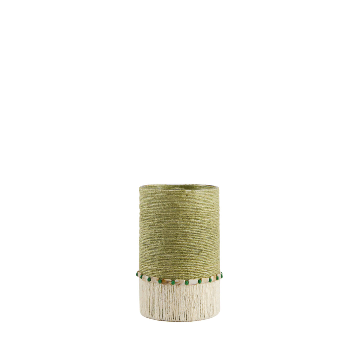 Light & Living Theelichthouder Ø15x25 cm MELORA licht groen+crème