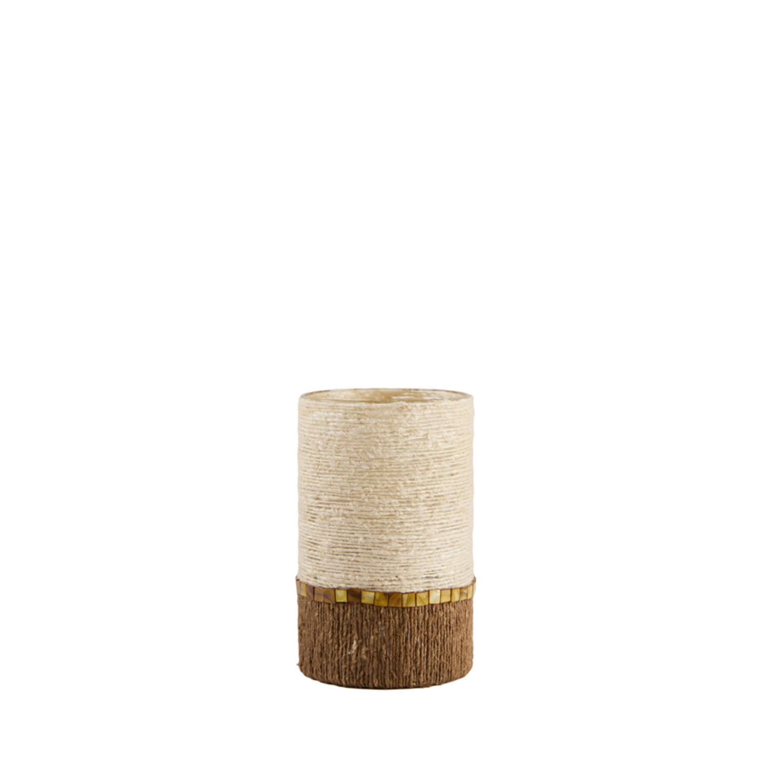 Light & Living Theelichthouder Ø15x25 cm MELORA crème+bruin
