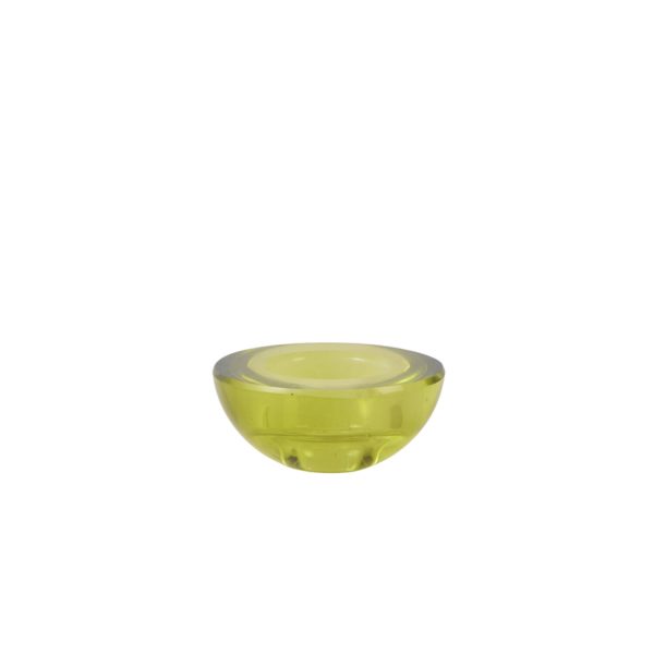 Light & Living Theelicht Ø8x3,5 cm XELON glas olijf groen