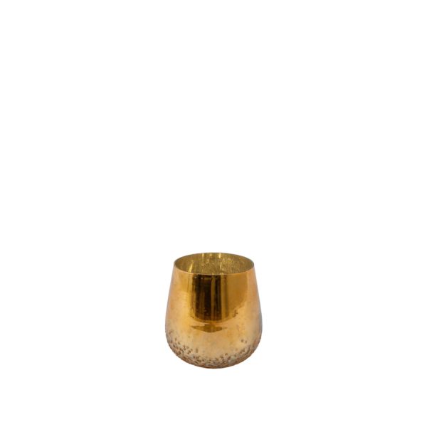 Light & Living Theelicht Ø12x12,5 cm MIRJOLI glas goud luster