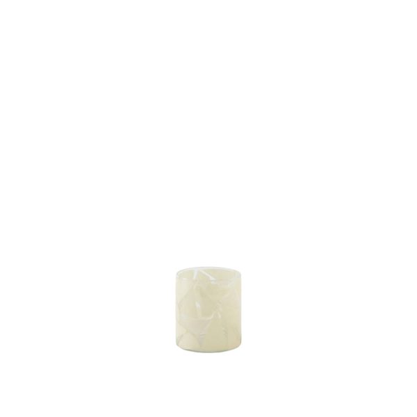 Light & Living Theelicht Ø8x9 cm ZENAYA glas transparant+crème
