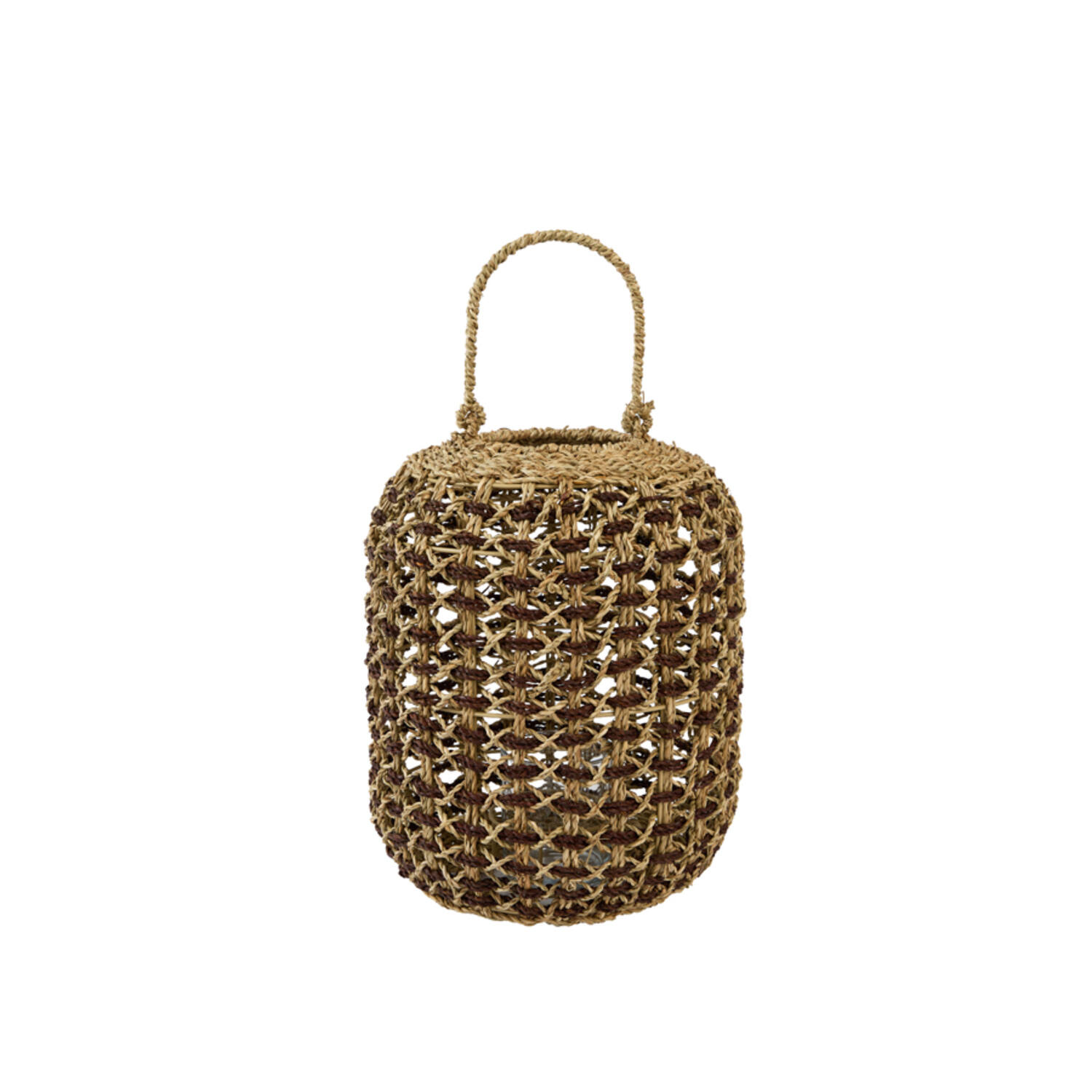 Light & Living Windlicht Ø28x54 cm ZORELI jute naturel+donker bruin