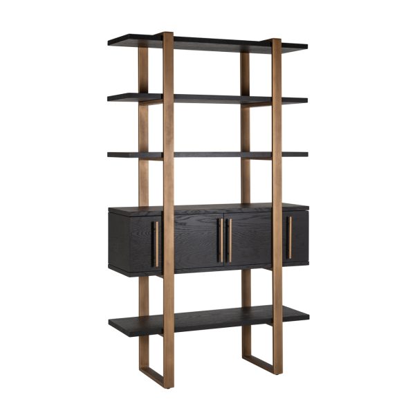 Richmond Interiors Wandkast Cambon dark coffee