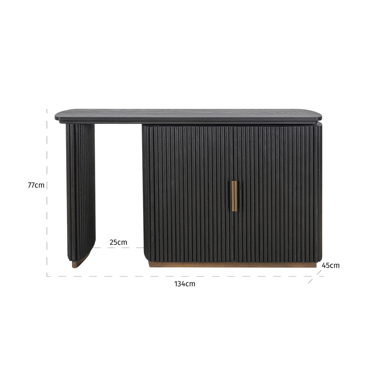 Richmond Interiors Bureau Cambon dark coffee