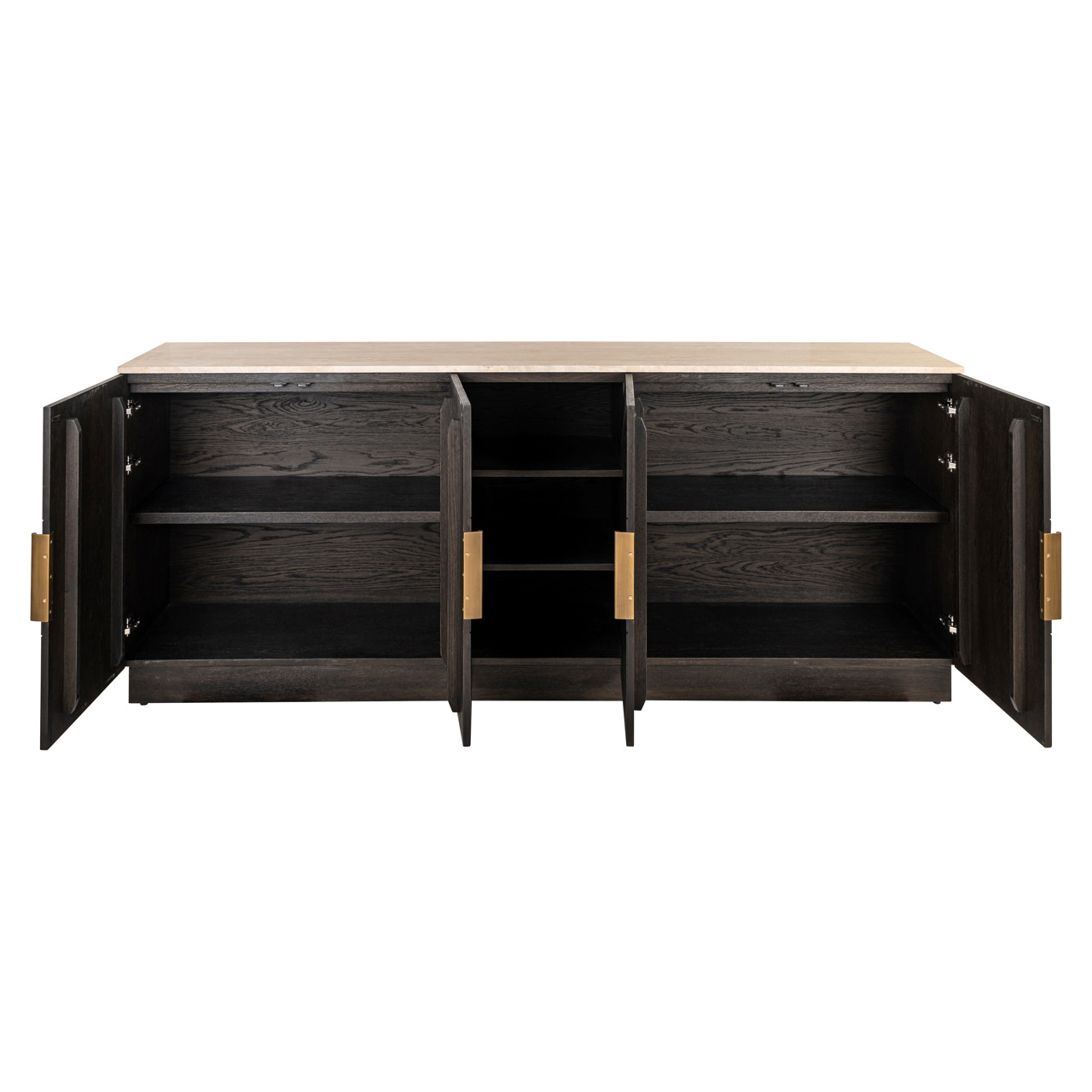 Richmond Interiors Dressoir Claremont brown 4-doors 2-shelves