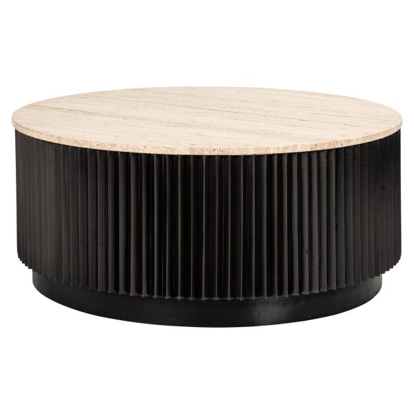 Richmond Interiors Salontafel Hampton dark brown 90Ø