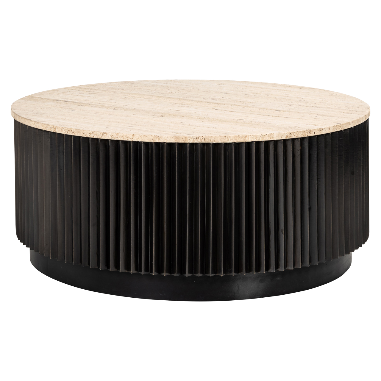 Richmond Interiors Salontafel Hampton dark brown 90Ø