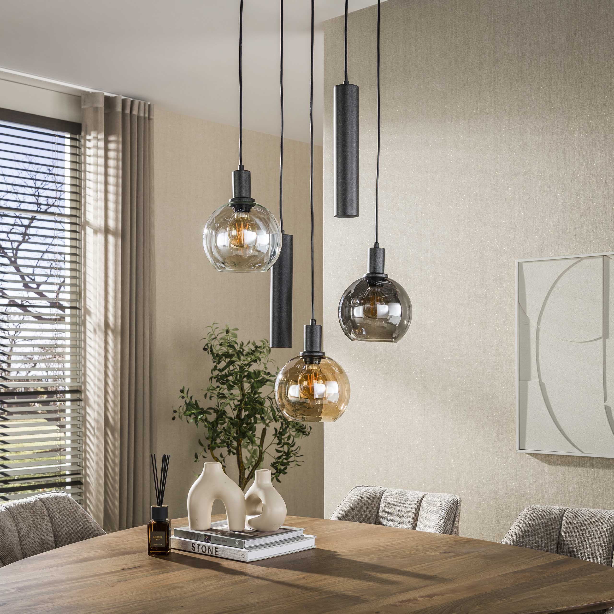 Zijlstra Hanglamp Sfera Tricolore getrapt 5L